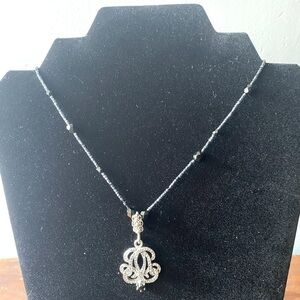 Jewelry BOGO -buy 1 get 1 50% off -Marcasite and jet fashion necklace